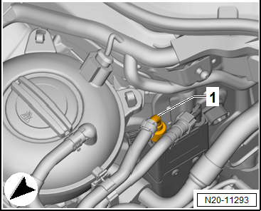 Checking fuel pressure, engine code CWVA