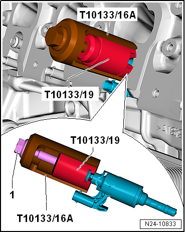 Removing and installing injectors