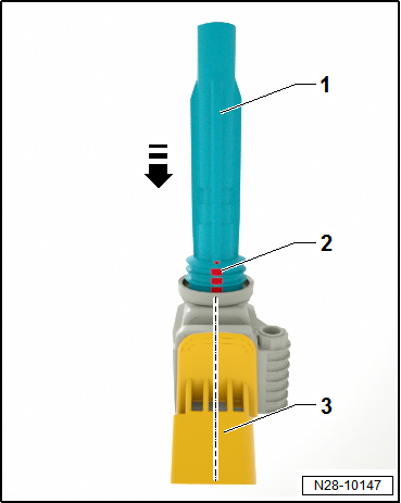 Removing and installing ignition coils with output stage