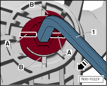 Removing and installing brake pedal
