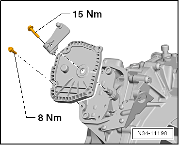 Removing and installing cover for parking lock