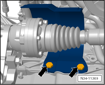 Removing and installing control unit and hydraulic unit, LHD vehicles, diesel engine