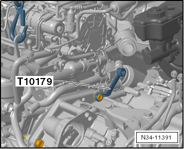 Removing gearbox, Golf 2013 ►, Golf Estate 2014 ►, vehicles with diesel engine