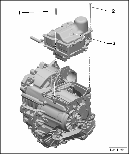 Exploded view - mechatronic unit