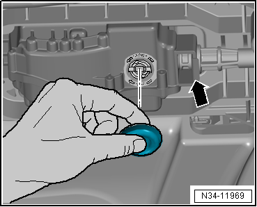 Removing and installing selector mechanism without selector lever cable, manufacturer ZF