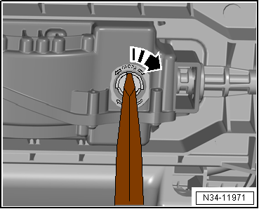Removing and installing selector mechanism without selector lever cable, manufacturer ZF