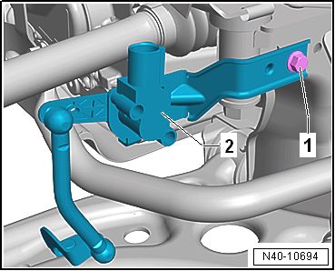 Removing and installing front vehicle level senders -G78-/-G289-
