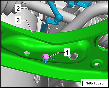 Removing and installing anti-roll bar
