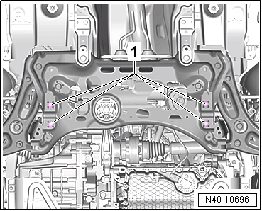 Removing and installing anti-roll bar