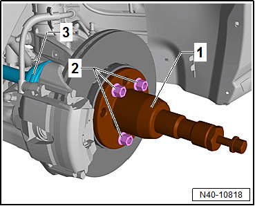Removing and installing drive shaft, triple roller joint AAR3300i inserted