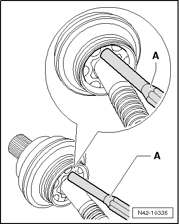 Dismantling and assembling drive shaft