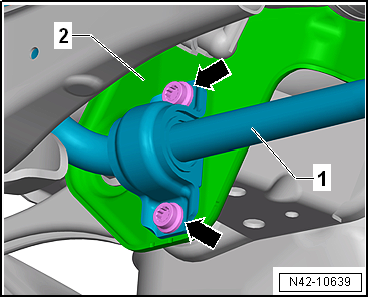 Removing and installing anti-roll bar
