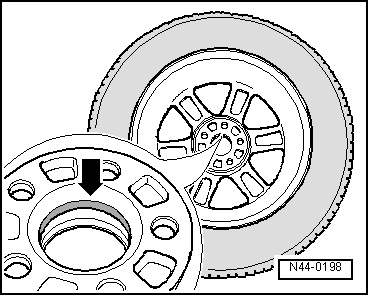 Wheel change, protecting wheel centring seat against corrosion