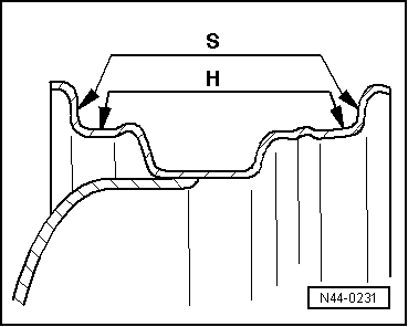 Checking radial and lateral run-out on wheel rim