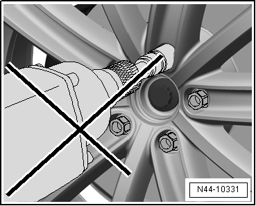 Wheel change, wheel installation