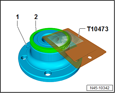 Checking ABS sensor ring