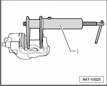 Removing and installing brake pads or linings