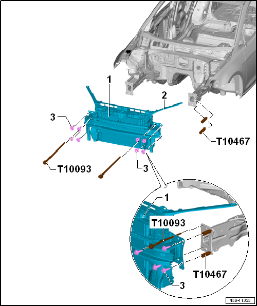 Moving to and back from service position