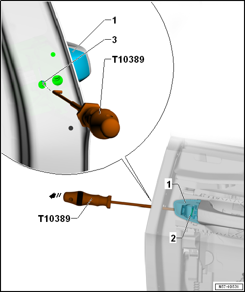 Removing and installing cover cap, without lock cylinder