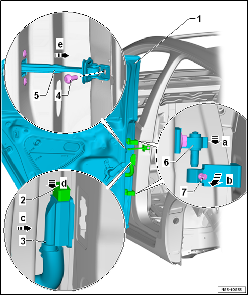Removing and installing door