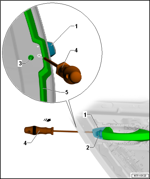 Removing and installing cap