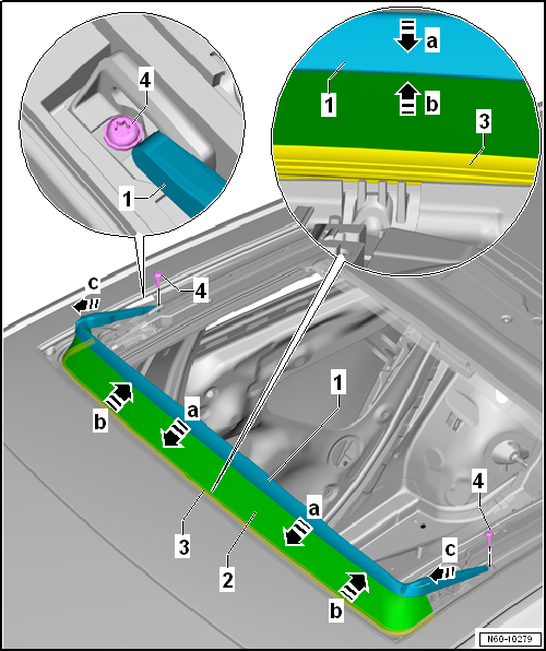 Removing and installing wind deflector