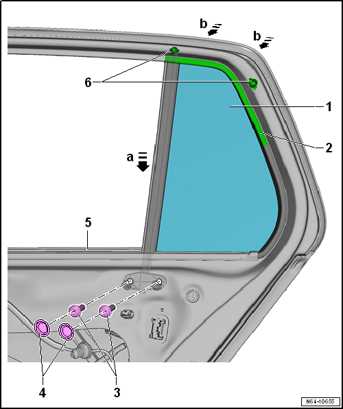 Removing and installing fixed rear door window