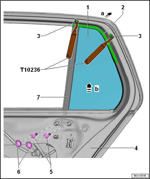 Removing and installing fixed rear door window