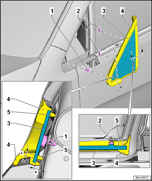 Assembly overview – front side window 