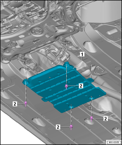 Removing and installing centre underbody covers