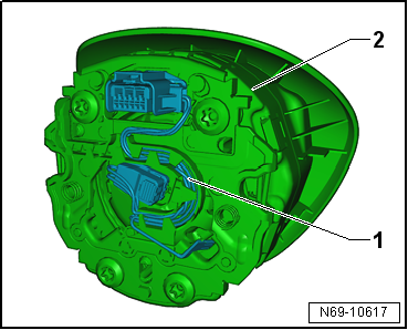 Renewing connector on airbag