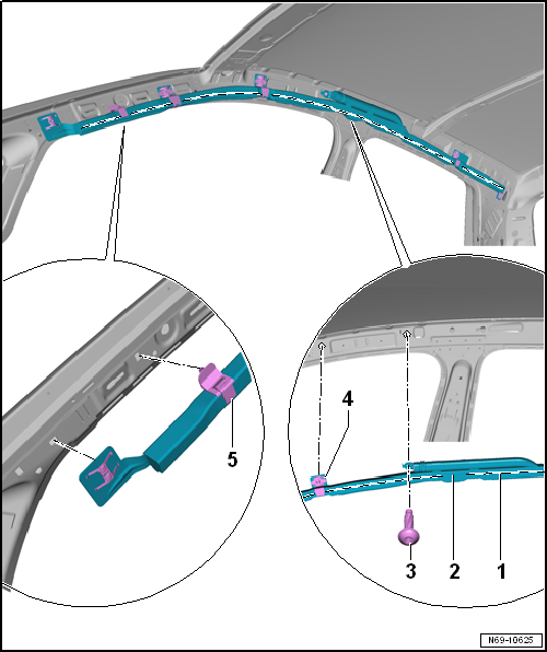 Assembly overview - curtain airbag