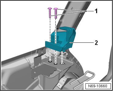 Removing and installing rear belt guide