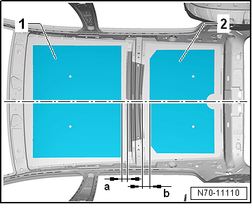 Installing roof reinforcement to body, estate without sliding sunroof