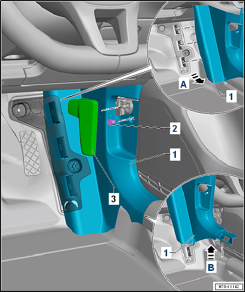 Removing and installing A-pillar trim
