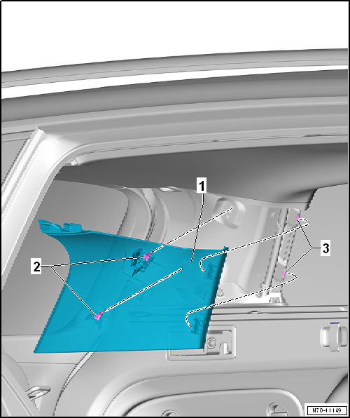 Assembly overview - D-pillar trim