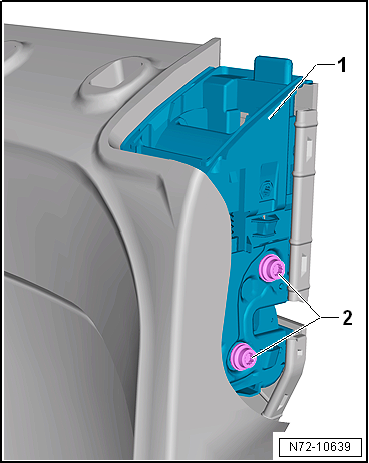Removing and installing locking mechanism for rear seat backrest