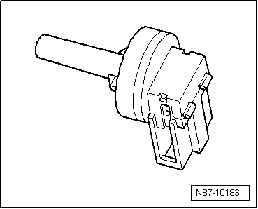 Evaporator output temperature sender -G263- or evaporator temperature sensor -G308