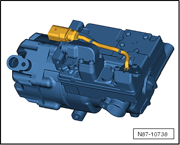 Electrical air conditioner compressor for high-voltage system
