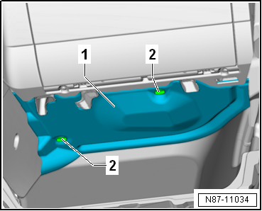 Removing and installing baffle plate, LHD vehicles