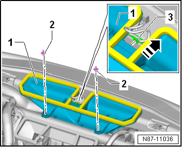 Removing and installing air duct for defroster vent