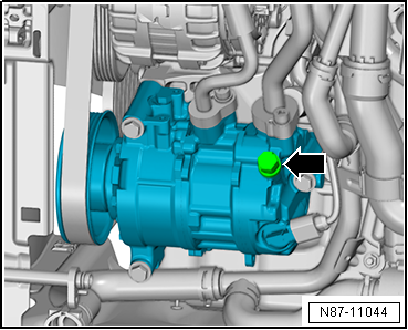 Checking high-pressure safety valve on air conditioner compressor