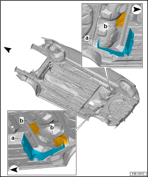 Undercoated areas