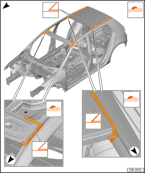 Seam seals, middle body