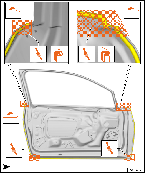 Seam seals, middle body