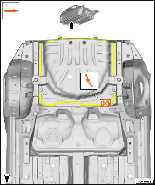 Seam seals, rear body