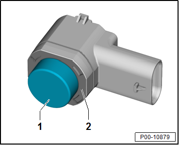 Painting parking aid sensor