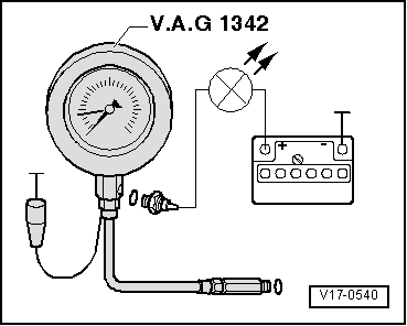 Checking oil pressure