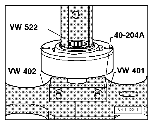 Dismantling and assembling drive shaft, constant velocity joint VL107