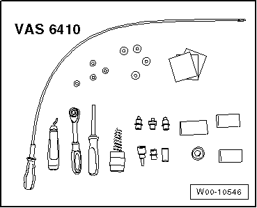 Using contact surface cleaning set -VAS 6410-